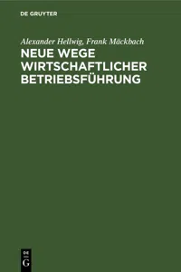 Neue Wege wirtschaftlicher Betriebsführung_cover