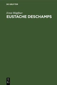 Eustache Deschamps_cover