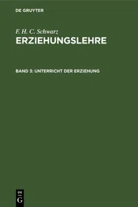 Unterricht der Erziehung_cover