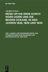 Die Ochozker Küste, das Ochozker Meer und die Reisen auf Kamtschatka im Jahr 1829_cover