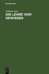 Die Lehre vom Gewissen_cover