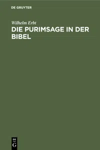 Die Purimsage in der Bibel_cover