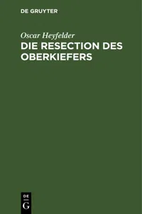 Die Resection des Oberkiefers_cover