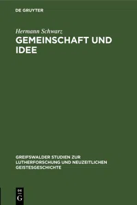 Gemeinschaft und Idee_cover