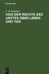 Von dem Rechte des Arztes über Leben und Tod_cover