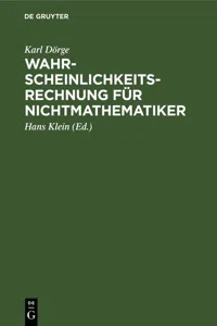 Wahrscheinlichkeitsrechnung für Nichtmathematiker_cover