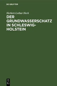 Der Grundwasserschatz in Schleswig-Holstein_cover