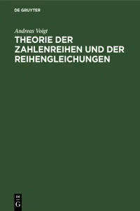 Theorie der Zahlenreihen und der Reihengleichungen_cover