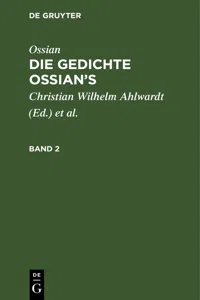 Ossian [angebl. Verf.]; James MacPherson: Die Gedichte Ossian's. Band 2_cover