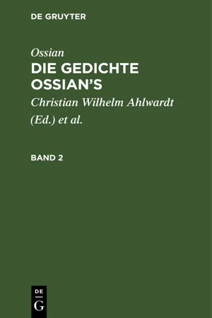 Ossian [angebl. Verf.]; James MacPherson: Die Gedichte Ossian's. Band 2