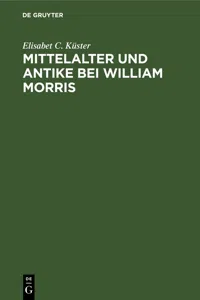 Mittelalter und Antike bei William Morris_cover