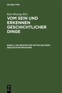 Die Meister der entwickelnden Geschichtsforschung_cover