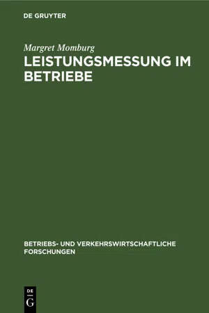 Leistungsmessung im Betriebe