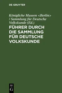 Führer durch die Sammlung für Deutsche Volkskunde_cover