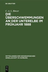 Die Überschwemmungen an der Unterelbe im Frühjahr 1888_cover