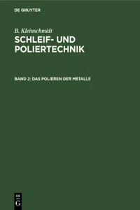 Das Polieren der Metalle_cover