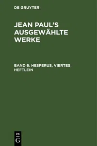 Hesperus, viertes Heftlein_cover