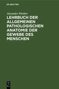 Lehrbuch der allgemeinen pathologischen Anatomie der Gewebe des Menschen_cover