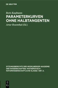 Parameterkurven ohne Halbtangenten_cover