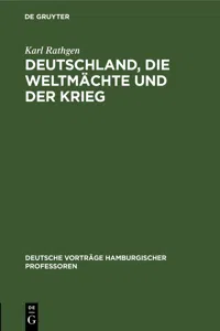 Deutschland, die Weltmächte und der Krieg_cover