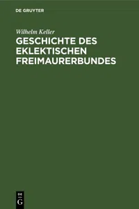 Geschichte des eklektischen Freimaurerbundes_cover