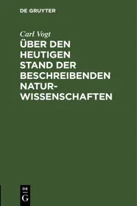 Über den heutigen Stand der beschreibenden Naturwissenschaften_cover