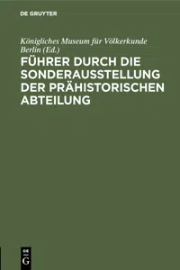 Führer durch die Sonderausstellung der prähistorischen Abteilung_cover