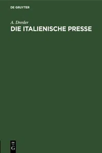 Die italienische Presse_cover