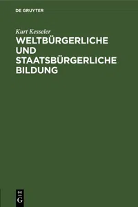 Weltbürgerliche und staatsbürgerliche Bildung_cover