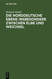 Die norddeutsche Ebene insbesondere zwischen Elbe und Weichsel_cover