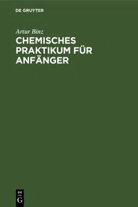 Chemisches Praktikum für Anfänger_cover