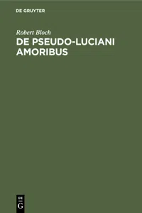 De Pseudo-Luciani Amoribus_cover