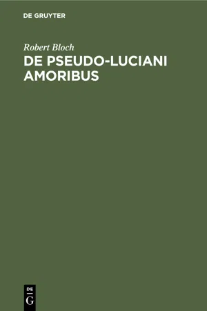 De Pseudo-Luciani Amoribus