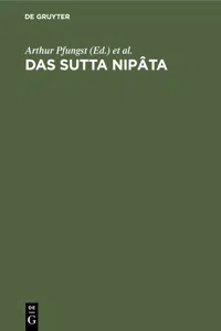 Das Sutta Nipâta_cover