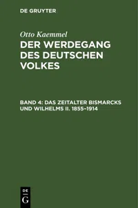 Das Zeitalter Bismarcks und Wilhelms II. 1855–1914_cover