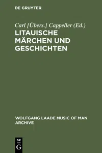 Litauische Märchen und Geschichten_cover