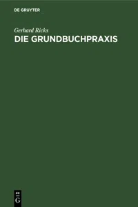 Die Grundbuchpraxis_cover