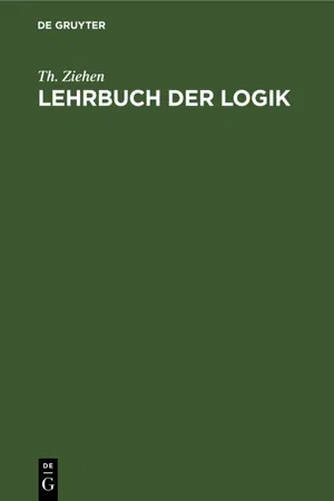 Lehrbuch der Logik