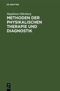 Methoden der physikalischen Therapie und Diagnostik_cover