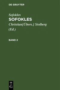 Sofokles: Sofokles. Band 2_cover