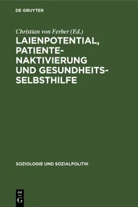 Laienpotential, Patientenaktivierung und Gesundheitsselbsthilfe_cover