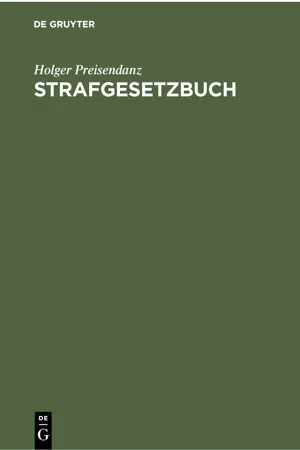 Strafgesetzbuch