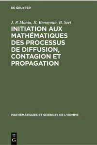 Initiation aux mathématiques des processus de diffusion, contagion et propagation_cover