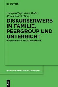 Diskurserwerb in Familie, Peergroup und Unterricht_cover