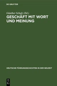 Geschäft mit Wort und Meinung_cover