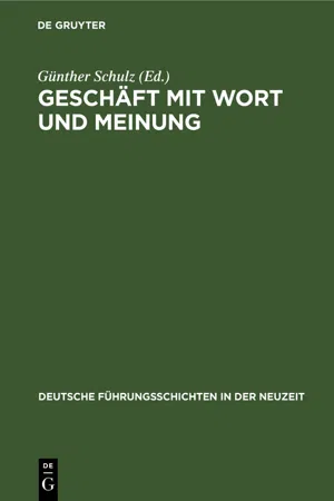 Geschäft mit Wort und Meinung