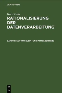 EDV für Klein- und Mittelbetriebe_cover