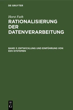 Entwicklung und Einführung von EDV-Systemen