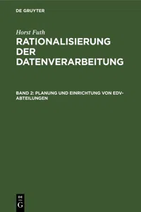 Planung und Einrichtung von EDV-Abteilungen_cover