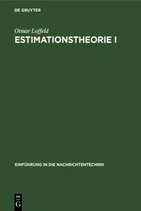 Estimationstheorie I_cover